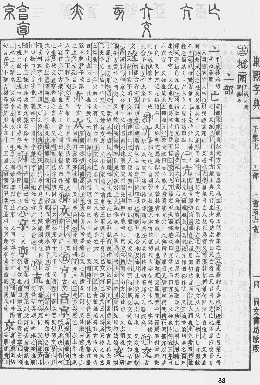 康熙字典第88页图片