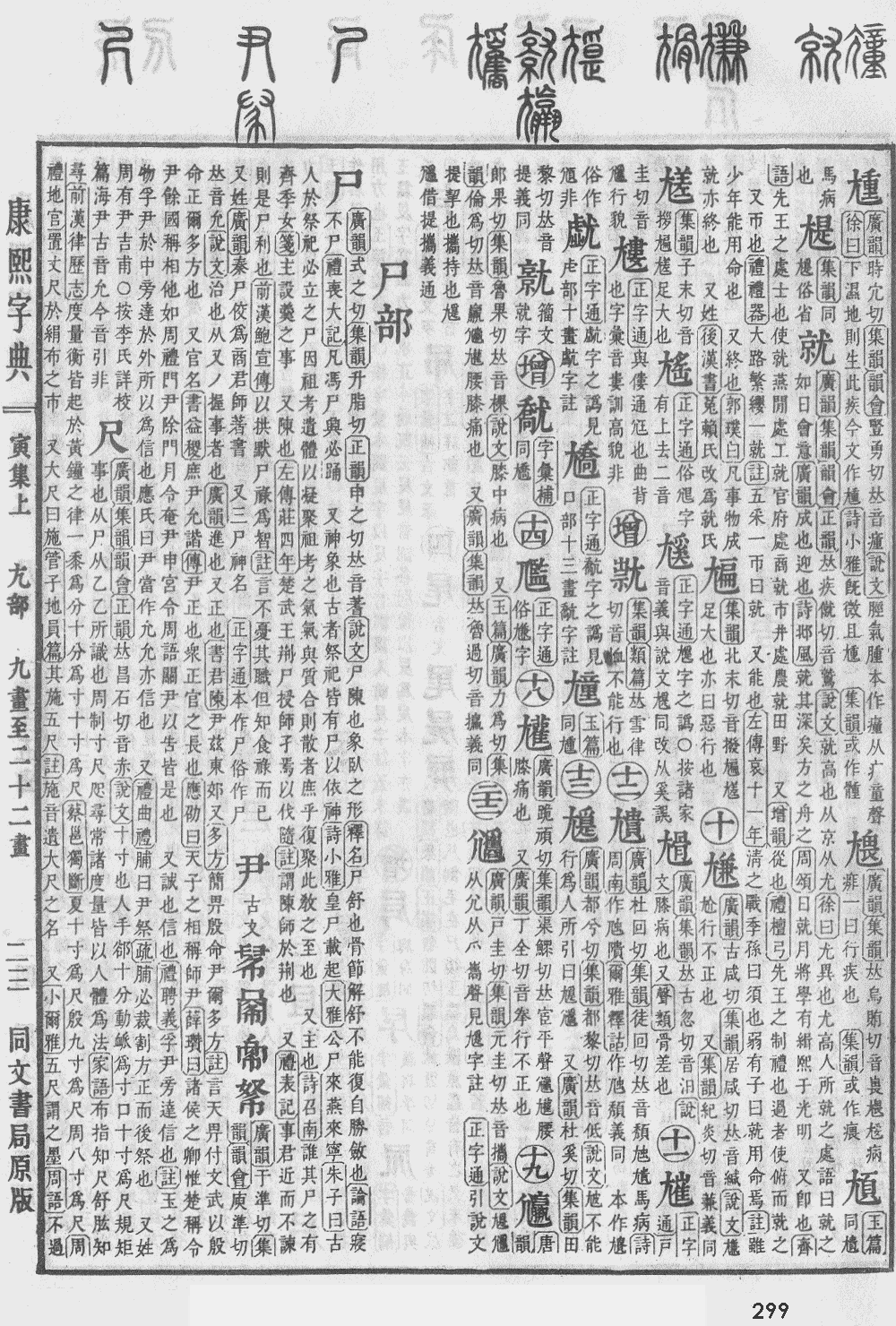 康熙字典第299页图片
